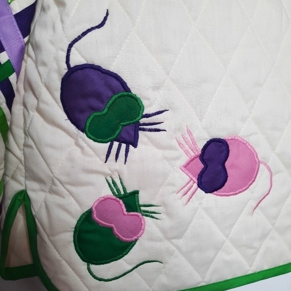 Vintage Alfredo's Wife Quilted Floral Jacket OS - Picture 7 of 8